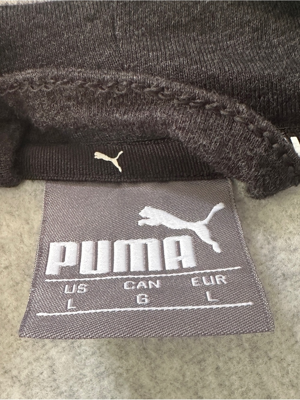 Puma Gray Logo Hoodie with White Branding - Picture 3 of 5